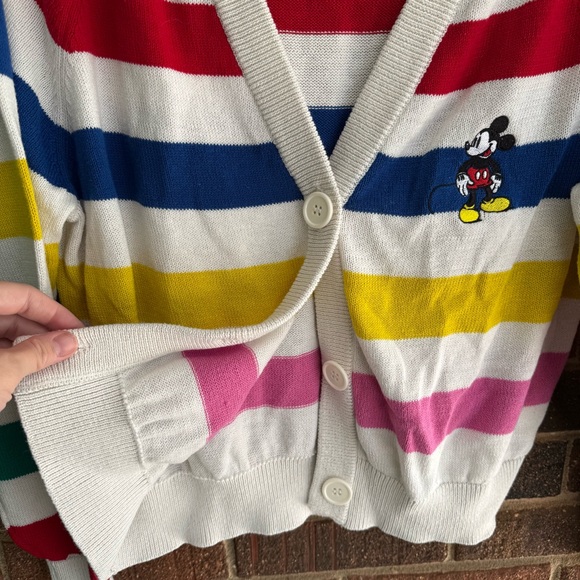 Colorful Striped Cardigan Sweater size M - Picture 9 of 9